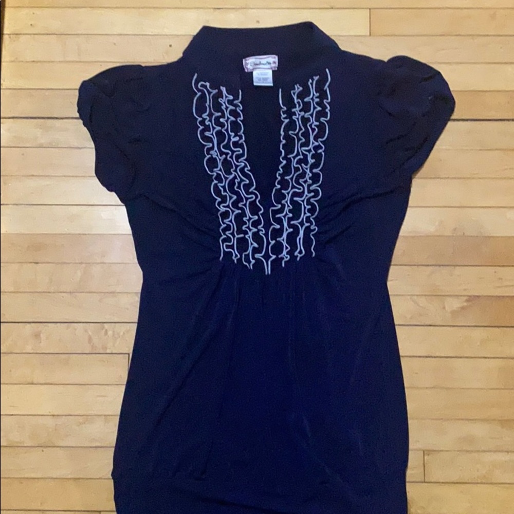Navy Blue Soulmates Top